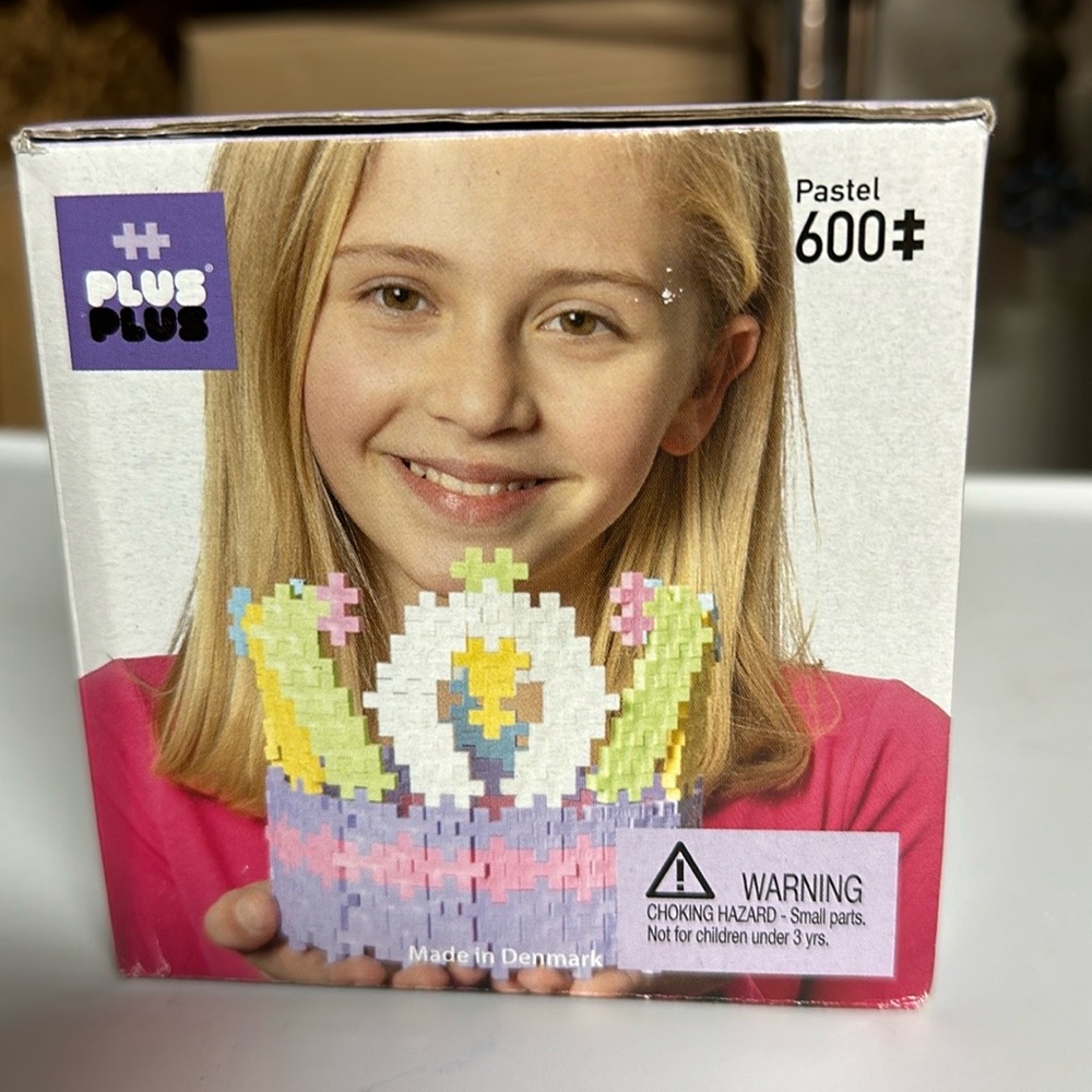 New Plus Plus Design Toy Building Block Tile Set Pastel 600 pcs Denmark